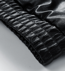 Black leather jackets bottom