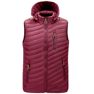 Hooded koton vest