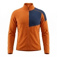 Bwose Grid Stretch Mid-Jacket Randonnée Kouch pou Gason