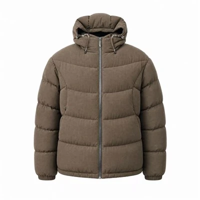 Nylon Shiny Fil koube Matlasye Puffer Jacket