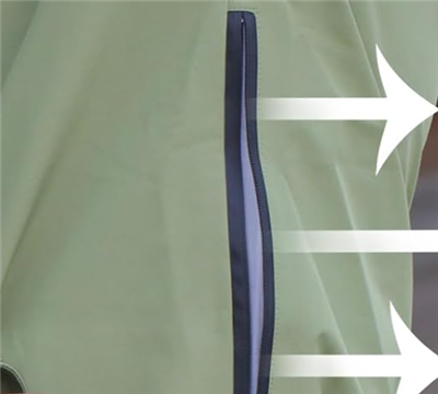 Light reflective windbreaker zip